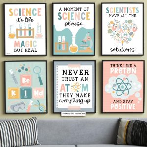 Life Science Posters | Set of 6 | Educational Posters - Colorful Pastel